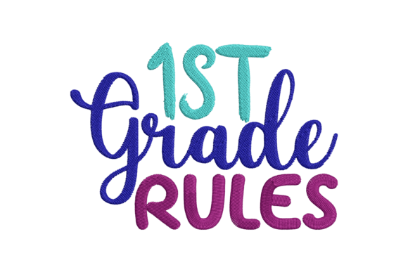 1ST Rule Grade Review for Real Embroidery Projects