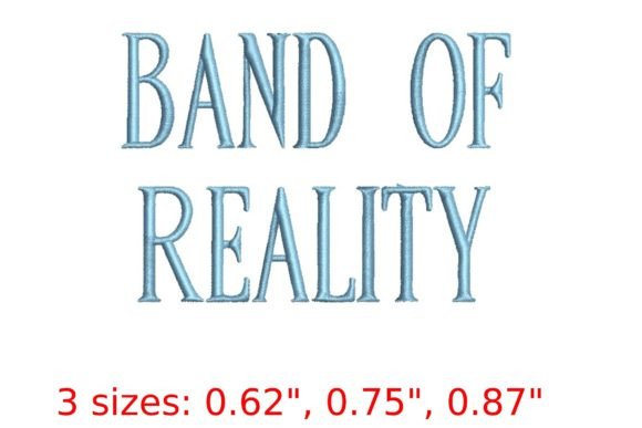 Band of Reality Font: A Seasonal Embroidery Review
