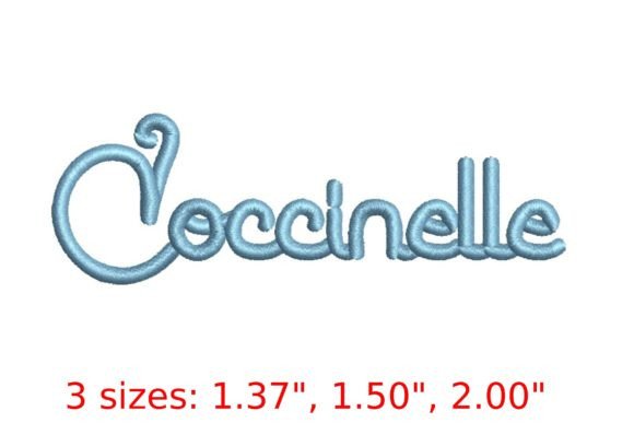 Coccinelle Script Font: A Holiday Embroidery Review