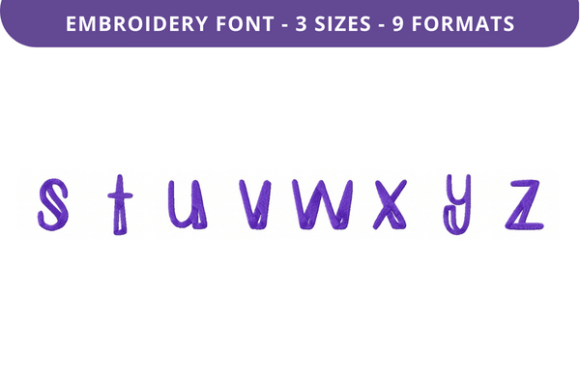 Ease My Mind Font S to Z: Embroidery Review