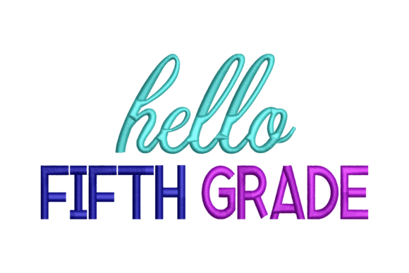 Hello Fifth Grade: An Embroidery Design Review