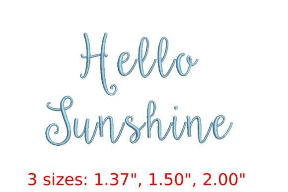 Hello Sunshine Font: A Seasonal Embroidery Review