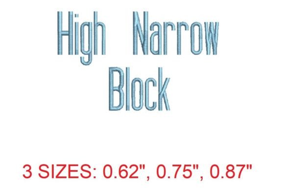 High Narrow Font: A Holiday Embroidery Essential