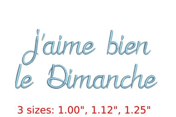 J'Aime Bien Le Dimanche Font: Sweatshirt Review