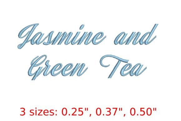 Jasmine and Green Tea Embroidery Font Review