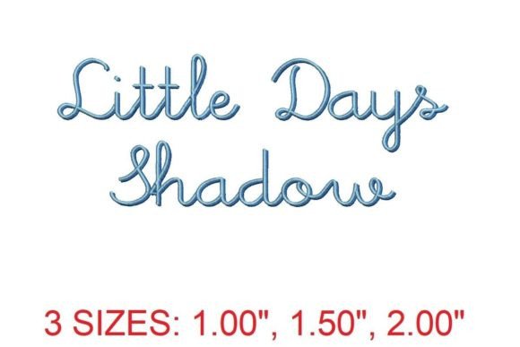 Little Days Shadow Font: A Business Embroidery Review