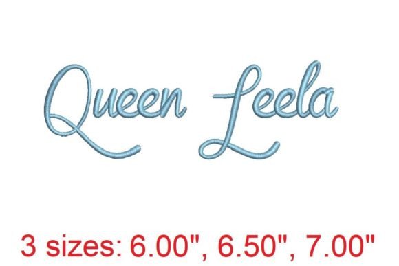 Queen Leela Embroidery Font: Royal Elegance for Handmade Gifts