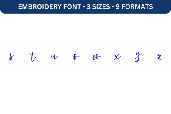 Reviewing Storybook Font Lower S to Z for Boutique Apparel