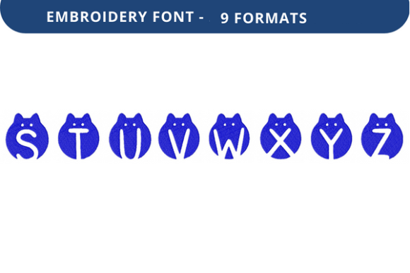 Skulls and Kitties Font S to Z: Cute Meets Bold for Craft Fair Success