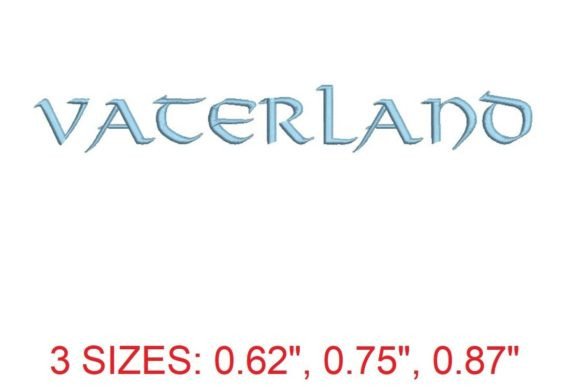 Vaterland Embroidery Font: A Designer’s Review